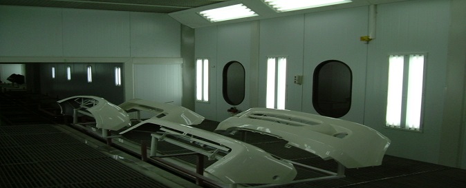 塑料件涂裝生產(chǎn)線噴漆室