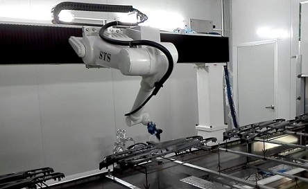 汽車零配件機(jī)器人噴漆